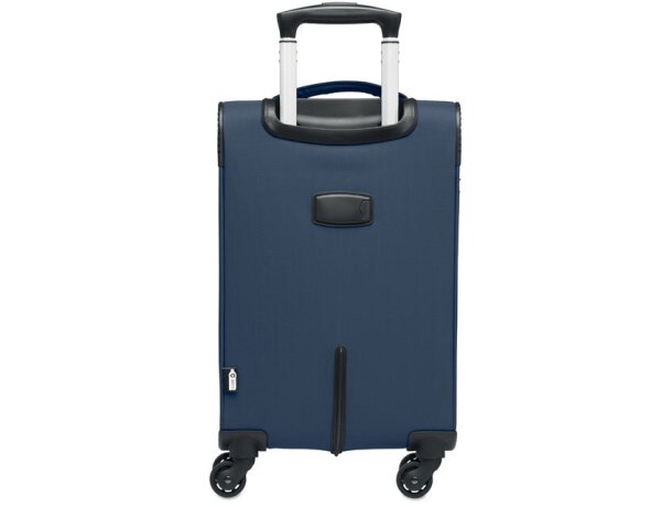 Trolley de 600D RPET Soft Voyage Azul detalle 4