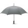 Paraguas de color liso y sistema antiviento gris claro