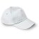 Gorra básica fabricada en algodón liso blanca