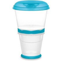 Taza De Frio Para Yogur De Viaje Personalizada Azul Claro