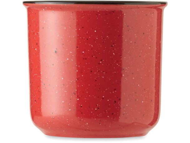 Taza cerámica vintage 400 ml Piga Rojo detalle 7