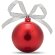 Altavoz bola de navidad Jingle Ball promocional fácil conexión inalámbrica Rojo detalle 1