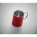 Taza metálica doble 300 ml Trumba Rojo detalle 3