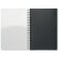 Libretas con anillas con hojas a rayas rPET Anotate Negro detalle 2