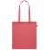 Bolsa asas largas algodón reciclado pre-consumo 140 g/m2 Zoco Colour Rojo detalle 2