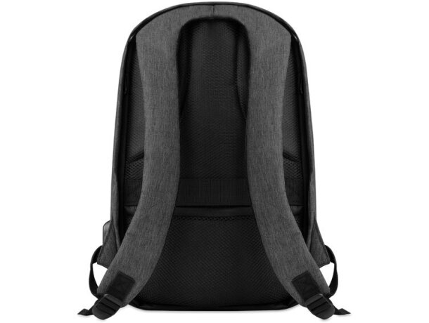 Mochilas para ordenador 13 corporativas antirrobo de poliéster Berlin Negro detalle 2