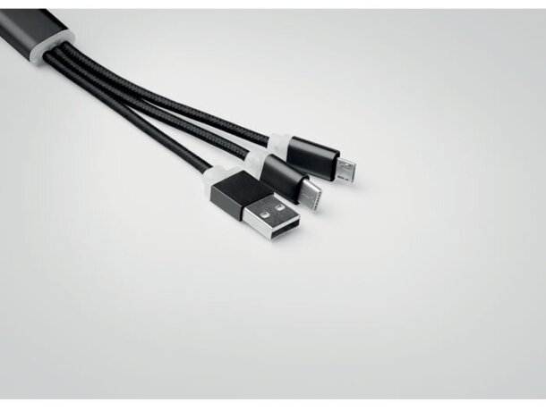 Set De Cables Negro detalle 4