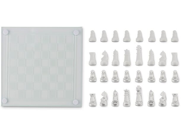 Juego de ajedrez de cristal Scaglass Violeta detalle 1
