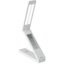 Lámpara sobremesa LED ABS blanca función alarma