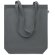 Bolsa de algodón asas largas orgánico 270 g/m2 Coco Gris oscuro detalle 11