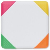 Subrayador cuadrado con cuatro colores barato blanco Subrayador cuadrado con cuatro colores barato blanco