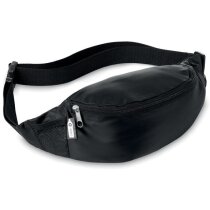 Riñonera RPET 210D Hulabag negra con cremallera