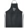 Delantales con logotipo fabricado en cáñamo 200 g/m2 Naima Apron Negro detalle 1