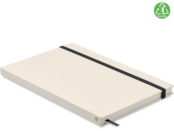 Libreta ecológica personalizada Mito Note tapa dura cartón reciclado Azul claro detalle 14