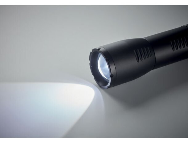Pequeña linterna LED aluminio Enta Negro detalle 6