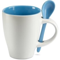 Taza de cerámica cónica con cuchara Taza de cerámica cónica con cuchara