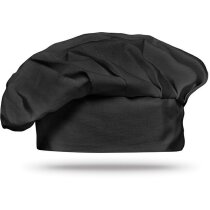Gorro de chef 130gr m2 negro personalizada