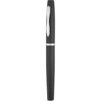 Bolígrafo roller metálico con clip personalizado negro Bolígrafo roller metálico con clip personalizado negro