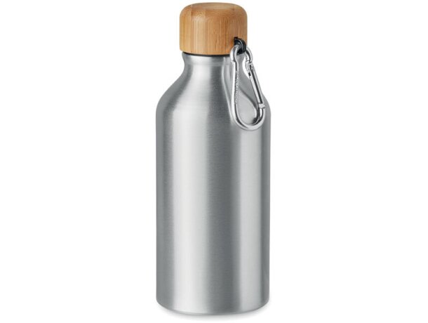 Botella de aluminio 400 ml Amel Plateado mate detalle 4