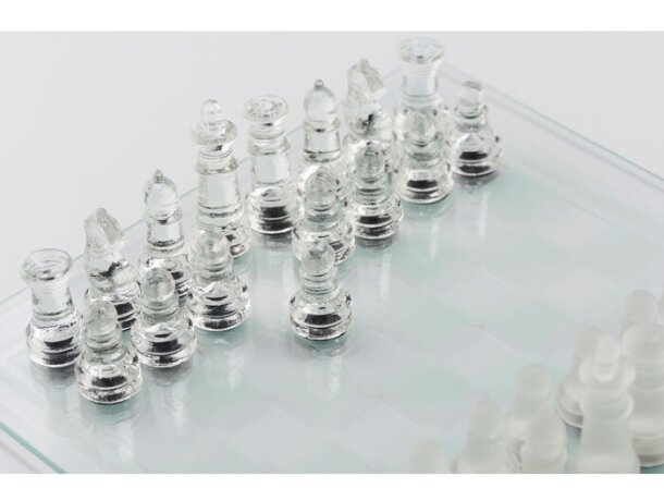 Juego de ajedrez de cristal Scaglass Violeta detalle 5