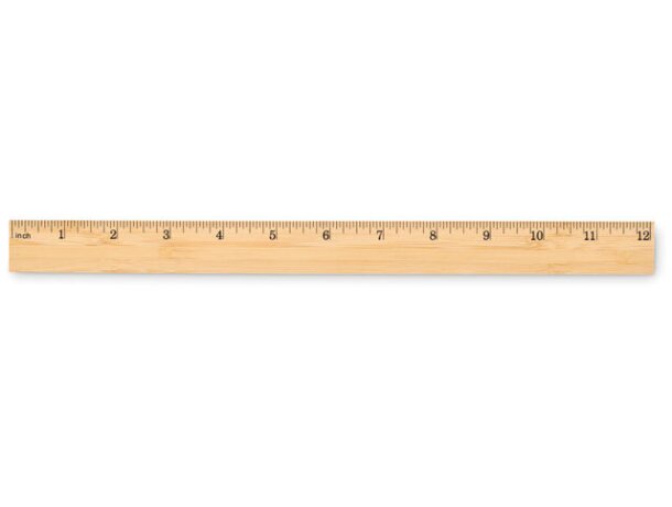 Regla de bambú de 30 cm Baris Madera detalle 1