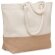 Bolsa de playa Pantai en canvas de 280 gr con base de yute natural