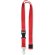 Lanyard con mosquetón 20mm Lannycot Rojo detalle 6