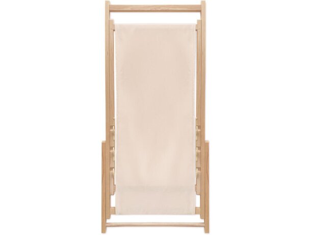 Silla de playa en madera Honopu Beige detalle 1