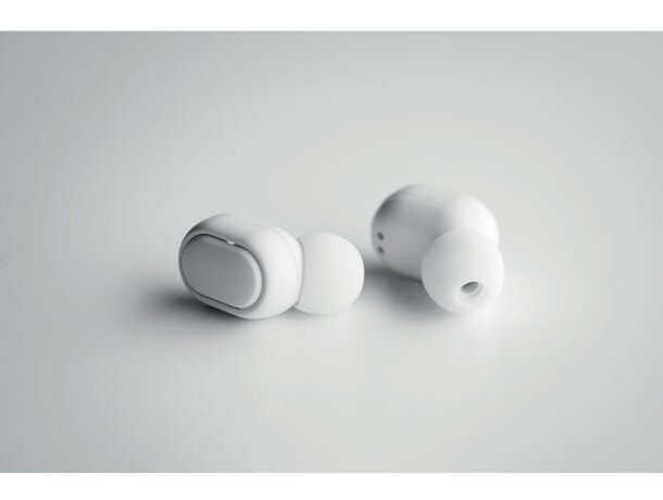 Auriculares personalizados Rwing inalámbricos TWS 5.0 ABS reciclado Blanco detalle 4