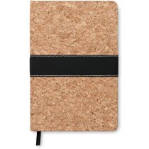 Cuaderno tamaño A5 con tapas de corcho personalizado marron Cuaderno tamaño A5 con tapas de corcho personalizado marron