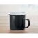 Taza de metal esmaltado 350 ml Plateado Negro detalle 2