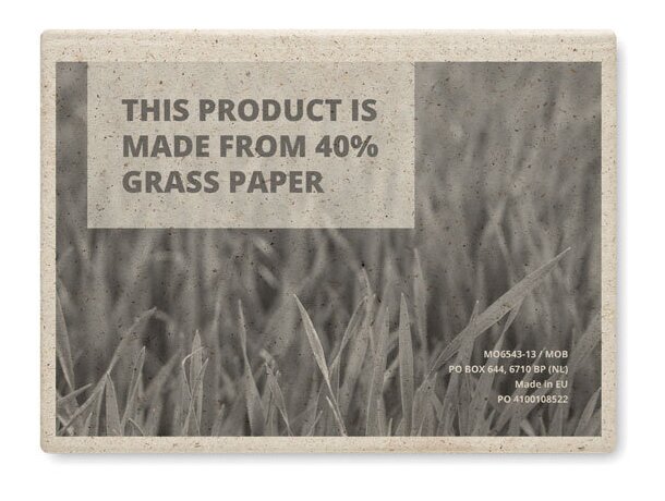 Notas adhesivas papel hierba Grass Sticky Beige detalle 1