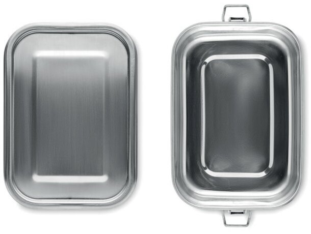 Fiambrera de acero inox. 750 ml Chan Lunchbox Plateado mate detalle 2