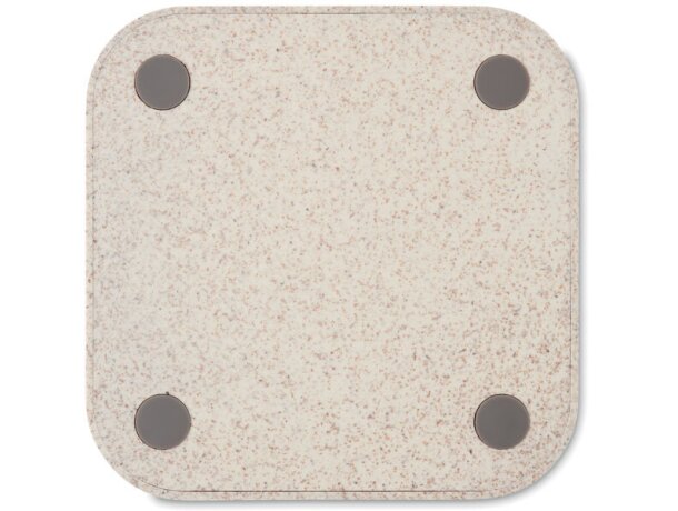 Base carga inalámbrica paja tri Unipad+ Beige detalle 2