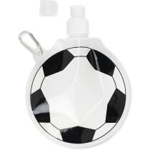Botellín plegable forma de pelota personalizado blanco