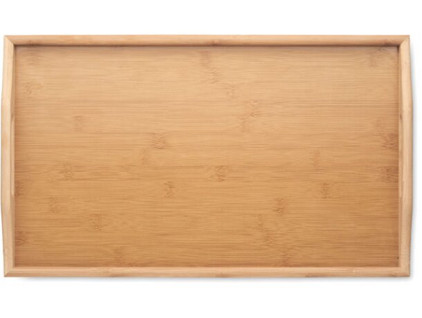 Bandeja con logo plegable de madera Markesa Madera detalle 3
