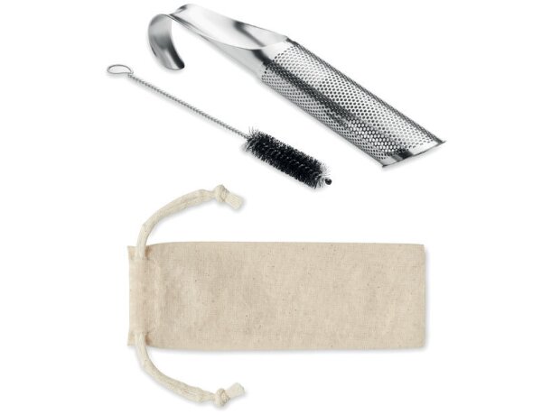 Filtro de té Oolong con impresión acero inoxidable reutilizable Plateado mate detalle 7