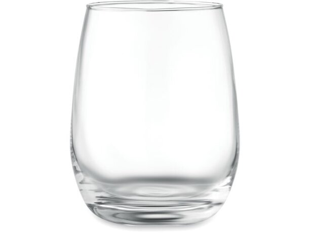 Vaso Dilly transparente de vidrio reciclado 420 ml forma clásica Violeta detalle 4