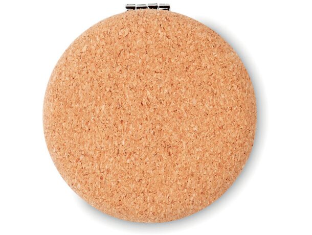 Espejo doble circular corcho Guapa Cork Beige detalle 1