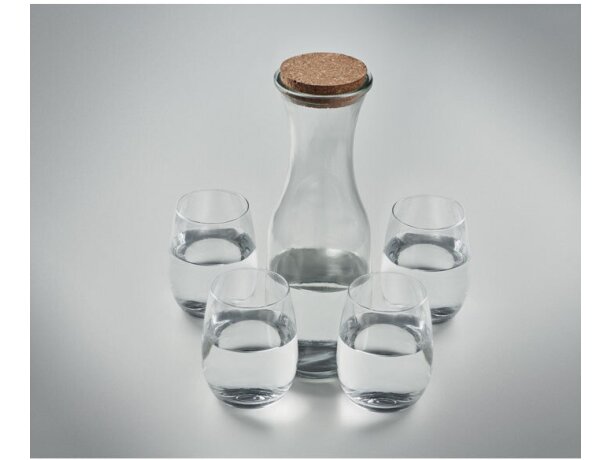 Set bebida vidrio reciclado Piccadilly Violeta detalle 5