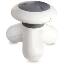 Masajeador eléctrico a pilas personalizado blanco Masajeador eléctrico a pilas personalizado blanco