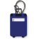 Identificador de maletas con forma de trolley azul real con logo