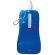 Botella de agua plegable enrollable personalizada azul transparente