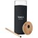 Vaso de cristal borosilicato con funda de silicona 450ml Strass Negro detalle 4