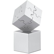 Puzzle 3D magnético económico Kubzle metal plata