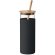Vaso de 450 ml con tapa bambú Strass negro