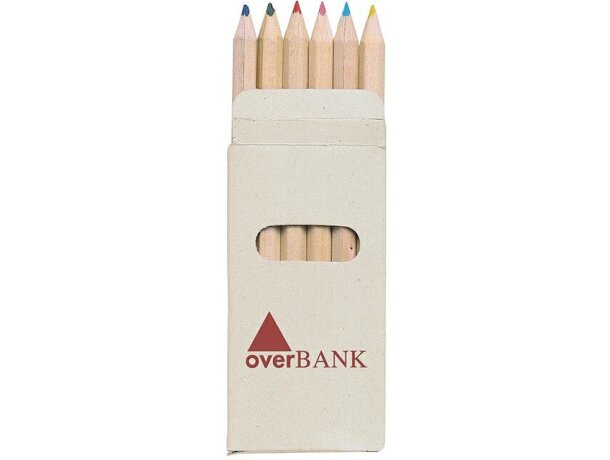 Caja con 6 lápices de colores