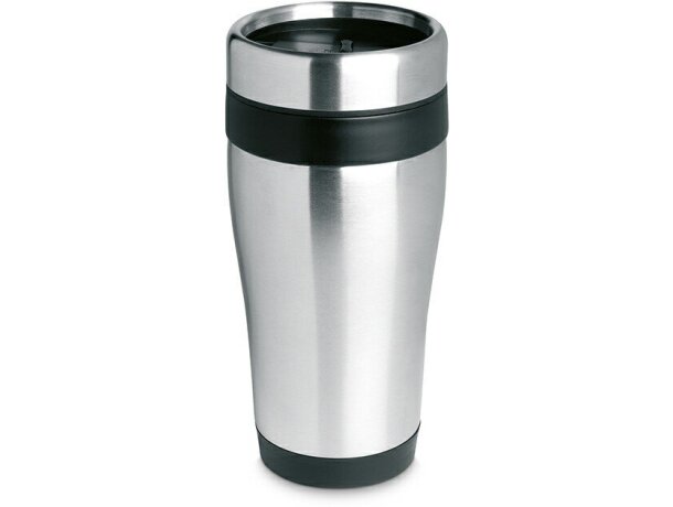 Vaso de acero térmico de diseño negro