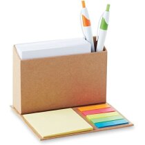 Lapicero pleglable con notas personalizada beige Lapicero pleglable con notas personalizada beige