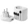 Adaptador para viajes UE de abs de 3 polos